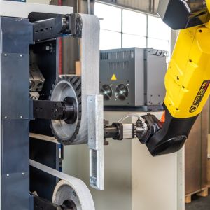 Energy Saving Plumbing Handle Robotic Polishing Machine For Bathroom Accessories