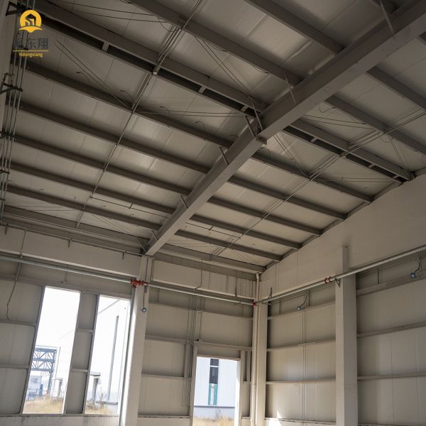 Hot Dip Galvanized Or Painted Finish Metal Workshop Buildings Welded Connection As Requested Parapet Wall