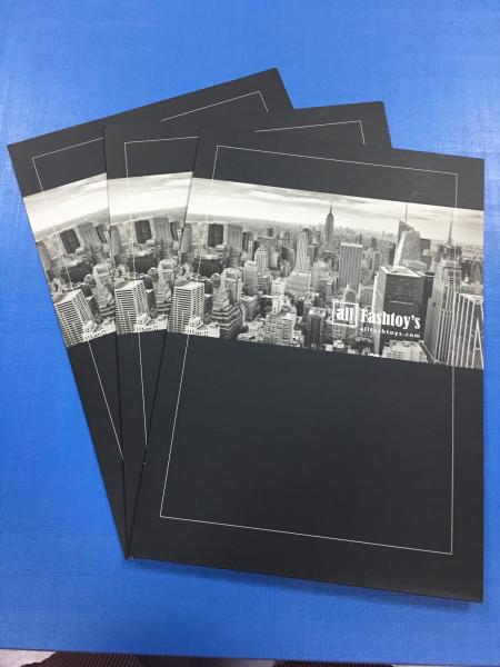 Quality Coated Art Paper Personalized Presentation Folders A4 With Business Card Insert for sale