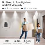 WiFi Human Presence Sensor 24GHz with Tuya App Control, Breathing Light Design,