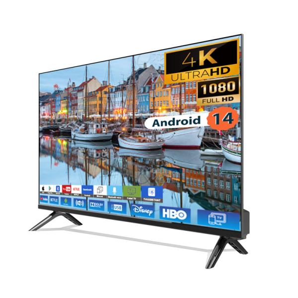 Quality 55" 32 65 INCH 4K UHD Frameless Design LCD LED TV With Digital System Smart TV Android 11.0 for sale