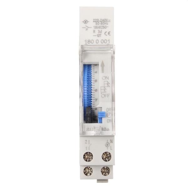 Quality 15 Minutes Mechanical Timer 24 Hours Timer Switch Programmable Din Rail Timer SUL180a for sale