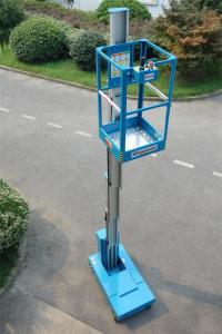 China Blue Self Propelled Aerial Lift Single Mast Self Propelled With 5 m Working Height wholesale
