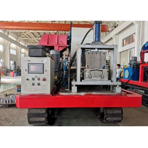 Vertical Gardening Growing Gutters Rollformer With Mobile Caterpillar Chassis