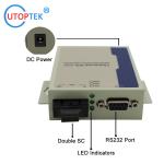 RS232 DB9 to Fiber Modem Media Converter with SM duplex SC/FC/ST 20km for alarm