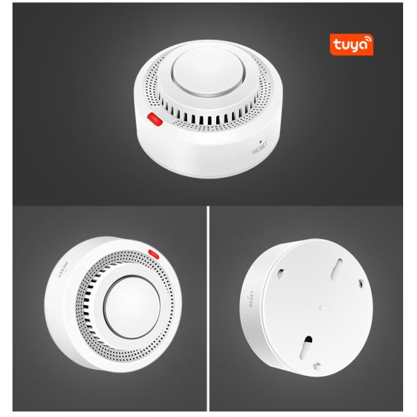 Smart Life Tuya Remote Control Wifi Smoke Sensor Work With Amazon Alexa Google