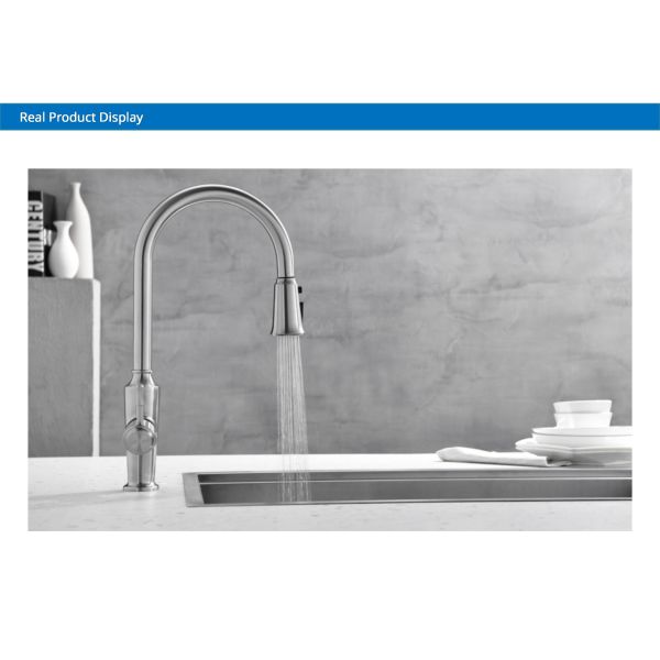 SUS304 Stainless Steel Touchless Sensor Kitchen Faucet