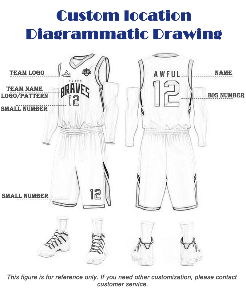 Basketball suit Suit men's custom logo print pattern Game quick drying loose vest Sport print training team suit Student jersey