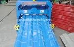 5.5KW Hydraulic Arc Glazed Roof Tile Roll Forming Machine For Family Constructio