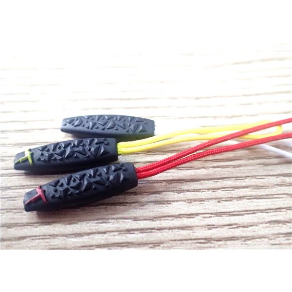 Customized Colorful 3D Silicon Rubber Zipper Puller Eco - Friendly