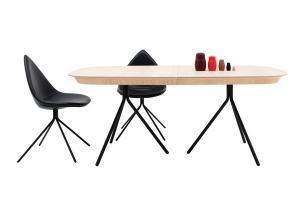 China Fiberglass Dining Chair Karim Rashid Ottawa chair wax leather or fabric dining chair wholesale