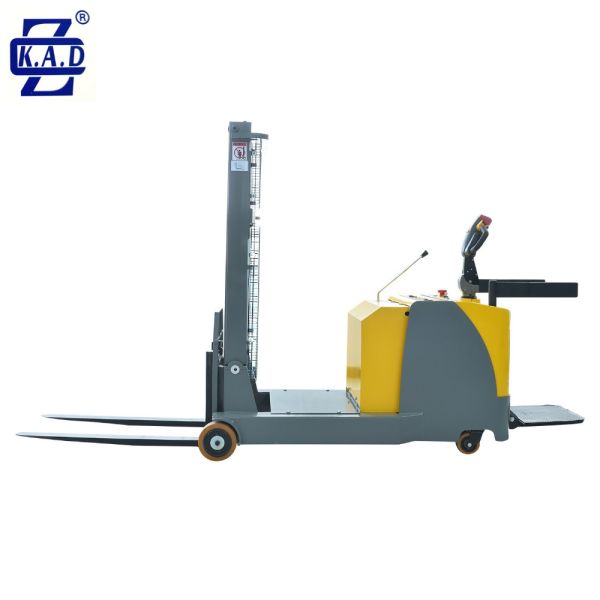 1.6 Ton Reach Pallet Stacker Rated Loaded Electric Counterbalanced Stacking Forklift