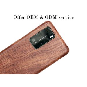 Light Weight Scratch Resistant Huawei P40 Pro Wood Phone Case
