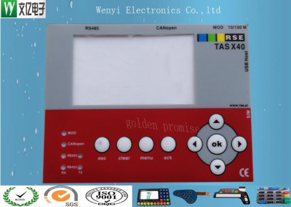 Membrane Switch Keypad Touch Panel Overlay Multi Color Numeric For UV Print