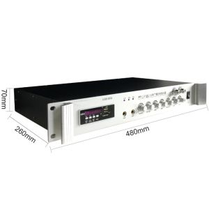 2 Zones Control PA System Amplifier Fashionable Appearance With Bluetooth