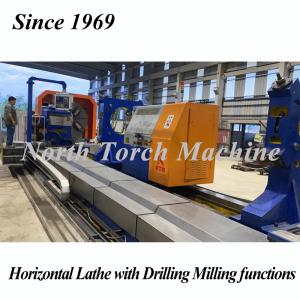 China Big Heavy Duty Horizontal Lathe Machine With Drilling Milling Function on sale