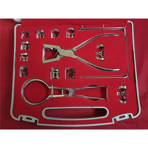 Stainless Steel Basic 13pcs Hygiene Dental Rubber Dam Kit