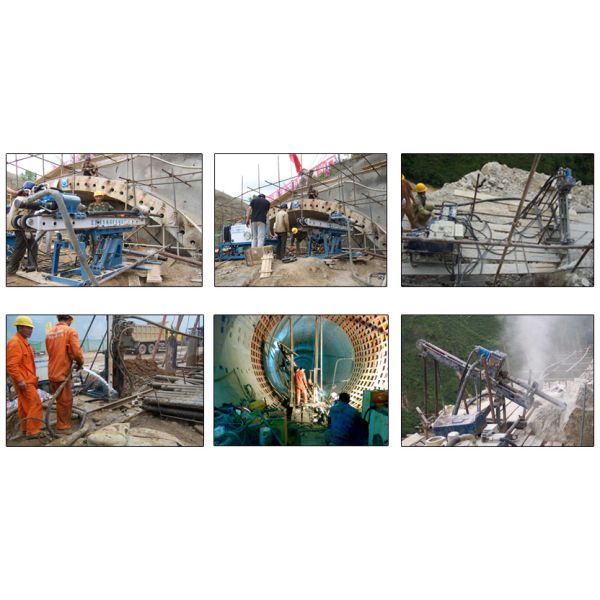 Small Skid Mounted Split Anchor Drilling Rig DTH Hammer Drill Machine