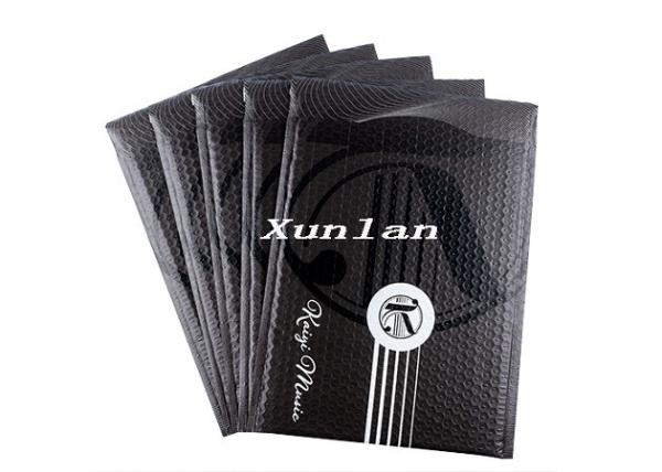 Quality Black BOPP Matte Poly Bubble Mailers 10.5X16 A4 CMYK With Custom LOGO for sale