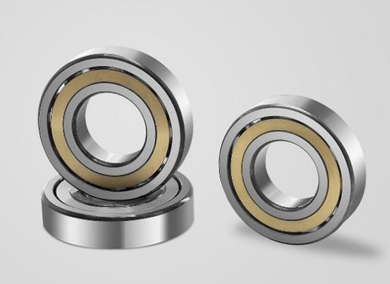 Quality 1300-10000R/Min Double Angular Contact Bearing , Pump Motor Angular Thrust Bearing for sale