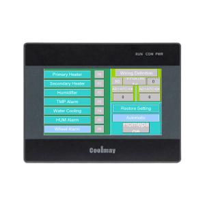 China 4.3 Small Size Touch Screen HMI Control Panel Monitor RS232 RS485 IP65 Front Panel on sale