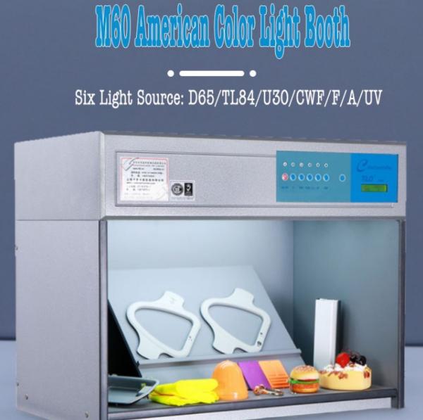 Quality M60 Colour Assessment Cabinet , Metal Base Color Matching Booth With 5 Light Source for sale
