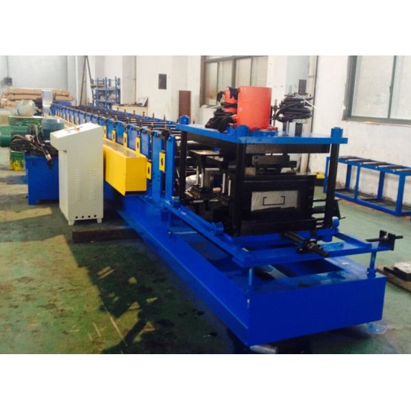 High Efficient Storage Shelf Rack Roll Forming Machine 8 - 10m / min Producing Speed