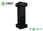 Full Color Printing POS Flat Packing Cardboard Floor Display Stand With Hooks
