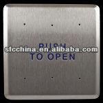 Metal Anti theft 4.75" square push to open or push to exit switch for door