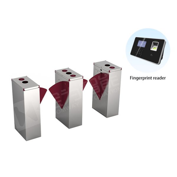 Compact Design Flap Barrier Turnstile Gate Mechanical Access Control Entrance