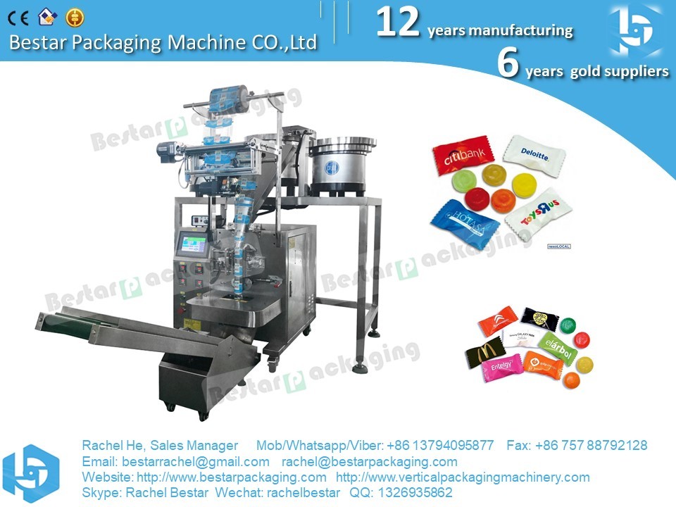 Gummy candy triangle sachet counting packing machine