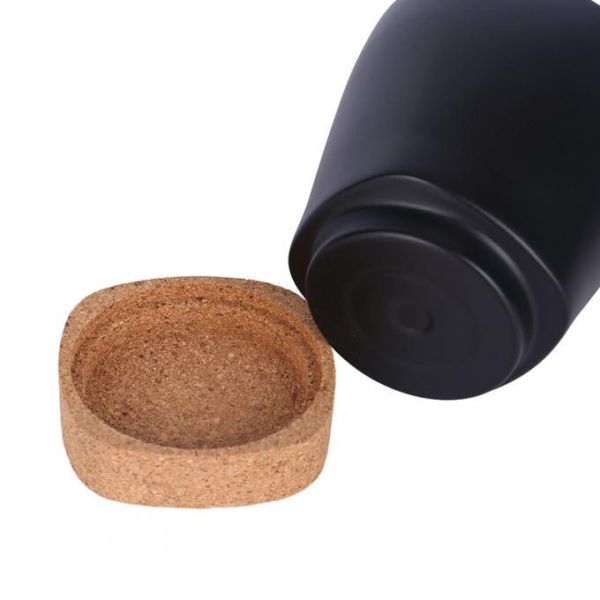 Table Protect 8 Oz Insulated Tumbler Double Wall Stainless Steel Tumbler Cork Bottom Coffee Mug Custom With Filp Lid Convenient And Easy To Clean