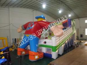 China Inflatable hockey man slide, ,Inflatable sport slide wholesale