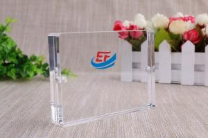China Double Sided Transparent Standing Acrylic Magnetic Photo Frames on sale