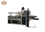 Automatic Corrugated Box Folder Gluer Machine Blue Color Computer Adjust