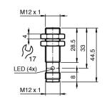 Pepperl+Fuchs NBB2-12GM30-E2-V1 Inductive Proximity Sensor | 12mm Range, 10-30V