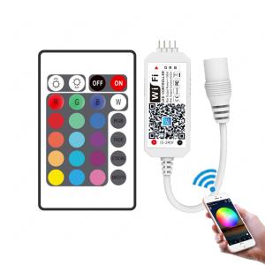 China 24 Keys Remote RGB LED Strip Wifi Controller APP Timing Voice Music Control on sale