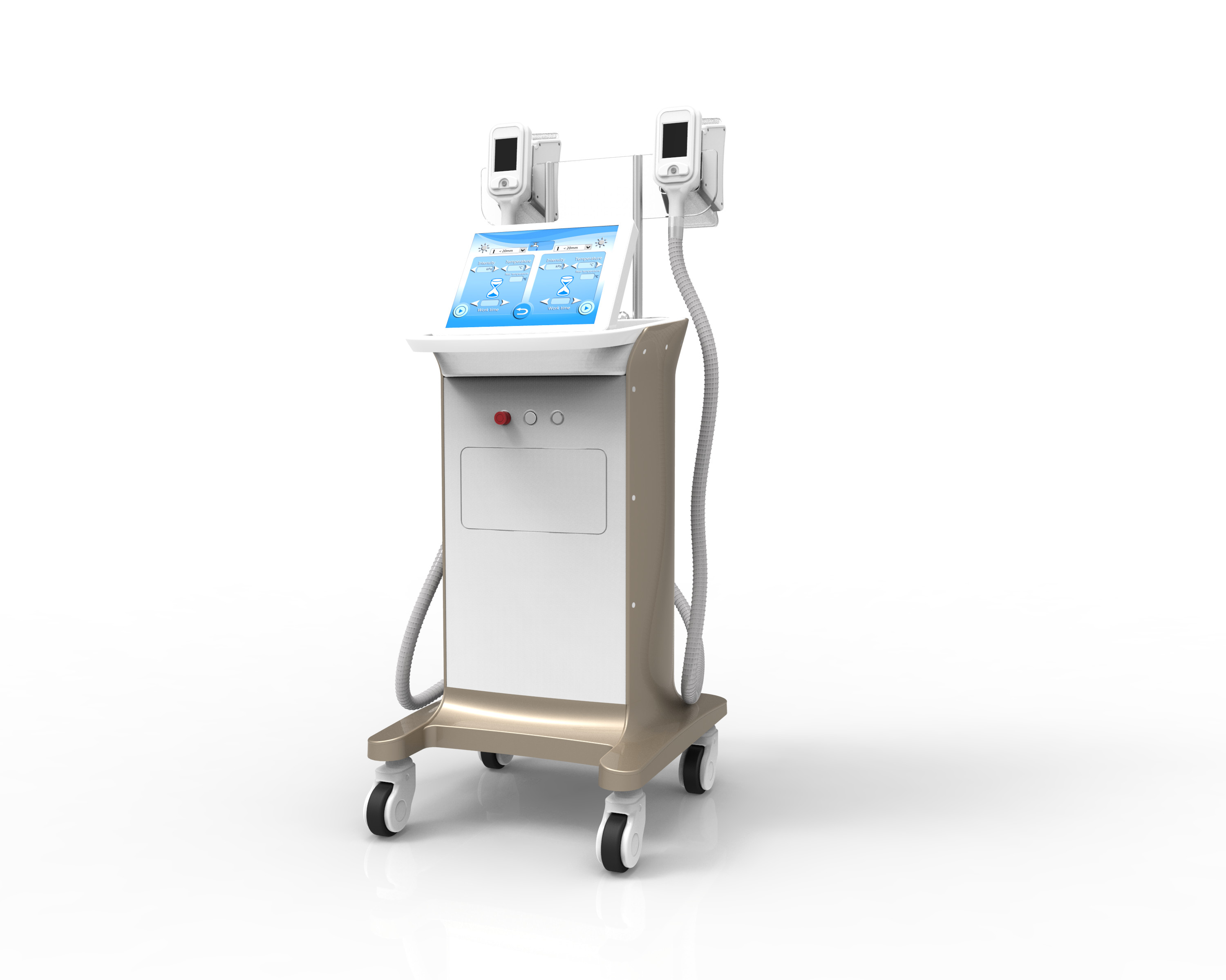 15 inch touch screen 1800w 2 handles body slimming cool sculpting machine