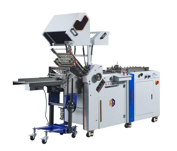 High Speed Air Suction Feeding Leaflets Folding Machine With Vertical Satcker