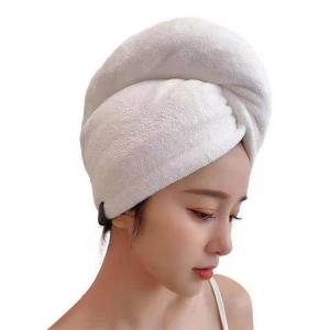 China Single Layer Twisty Turban Hair Towel 100% Cotton Hair Drying Towel Hat on sale