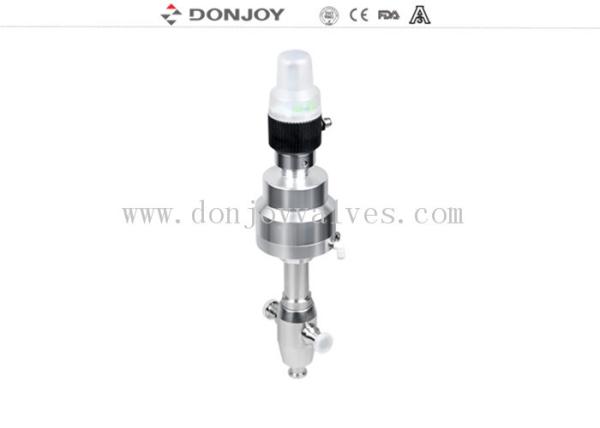 Quality SS Pneuamtic 3 Way Globe Valve With Tri Clamp End For Regulating for sale