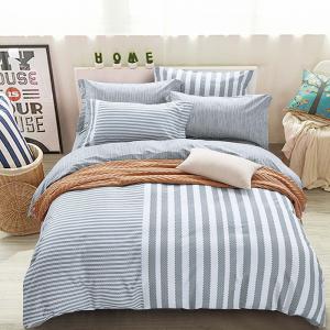 China Customized Yarn Dyed Plaid Stripe Bedding Set Sheet Pillowcase Sets is customized Yes on sale