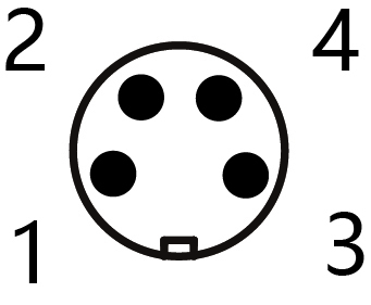 IP67 M8 Connector Field-Wireable Screw Terminals Male 4P