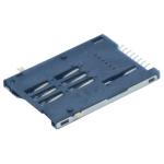 Smt Push Push 8pin Sim Card Connector , 6+2 Pin Type Sim Card Socket