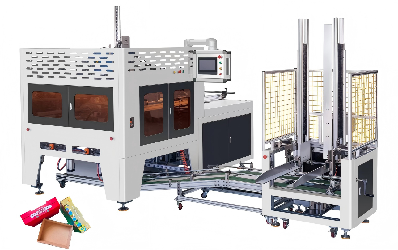 Fully Automatic Carton Processing Machine Fruit/Vegetable Packaging Boxes And