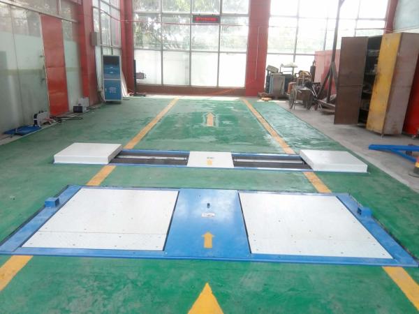 Quality Cartesykj 10T Secondary vehicle maintenance and testing lane Roller brake tester with axle load side slip tester for sale