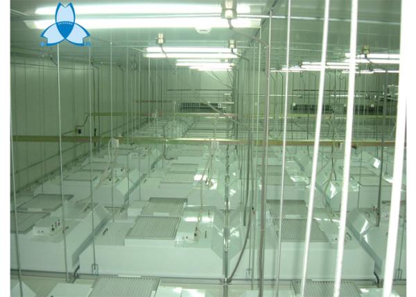 Quality Galvalume Frame Hepa Filter Fan , Hepa Filter Unit Project With T - Bar W1170 X D570 X H69mm for sale
