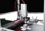 Automatic Visual Positioning Machine For Rigid Boxes Speed up to 25-35pcs / min.