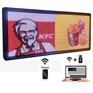 IP20 Waterproof Programmable Scrolling LED Signs , 5mm LED Scrolling Message