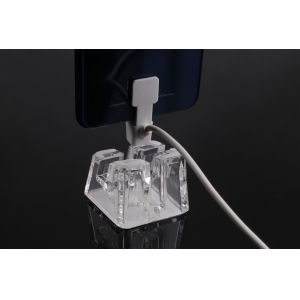 China COMER tablets acrylic Desktop shelves with alarm system and charging wholesale